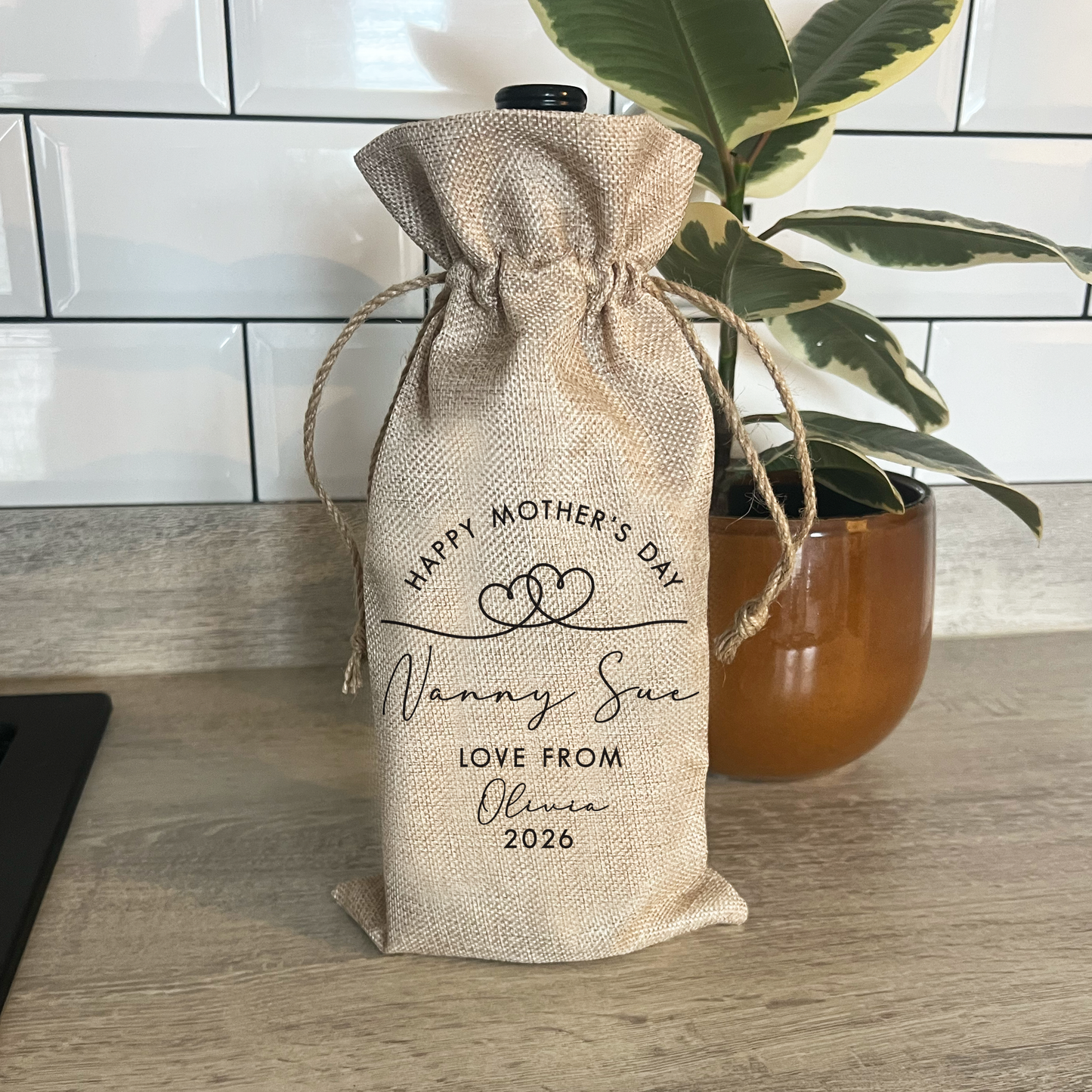 Personalised Mother's Day Bottle Bag