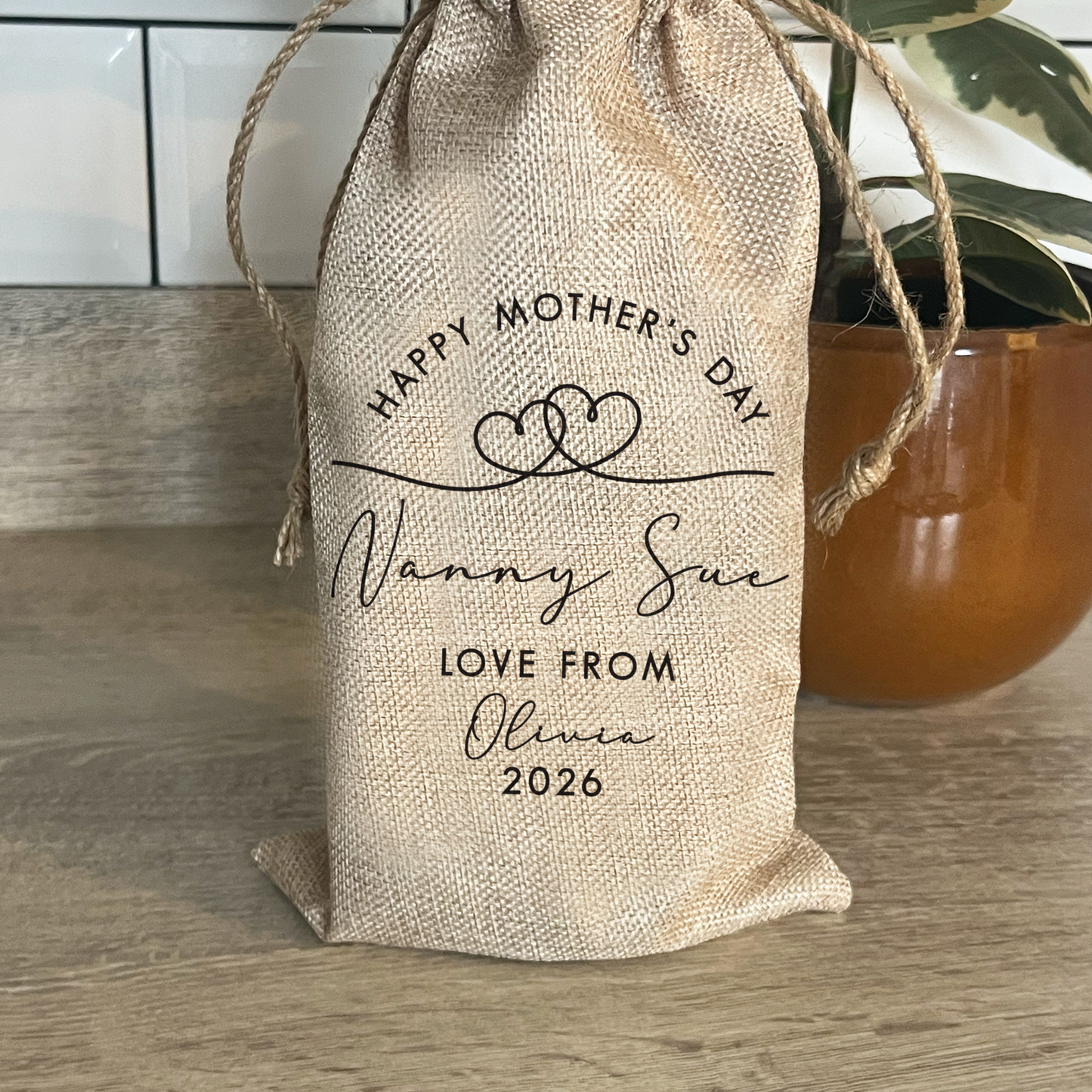 Personalised Mother's Day Bottle Bag