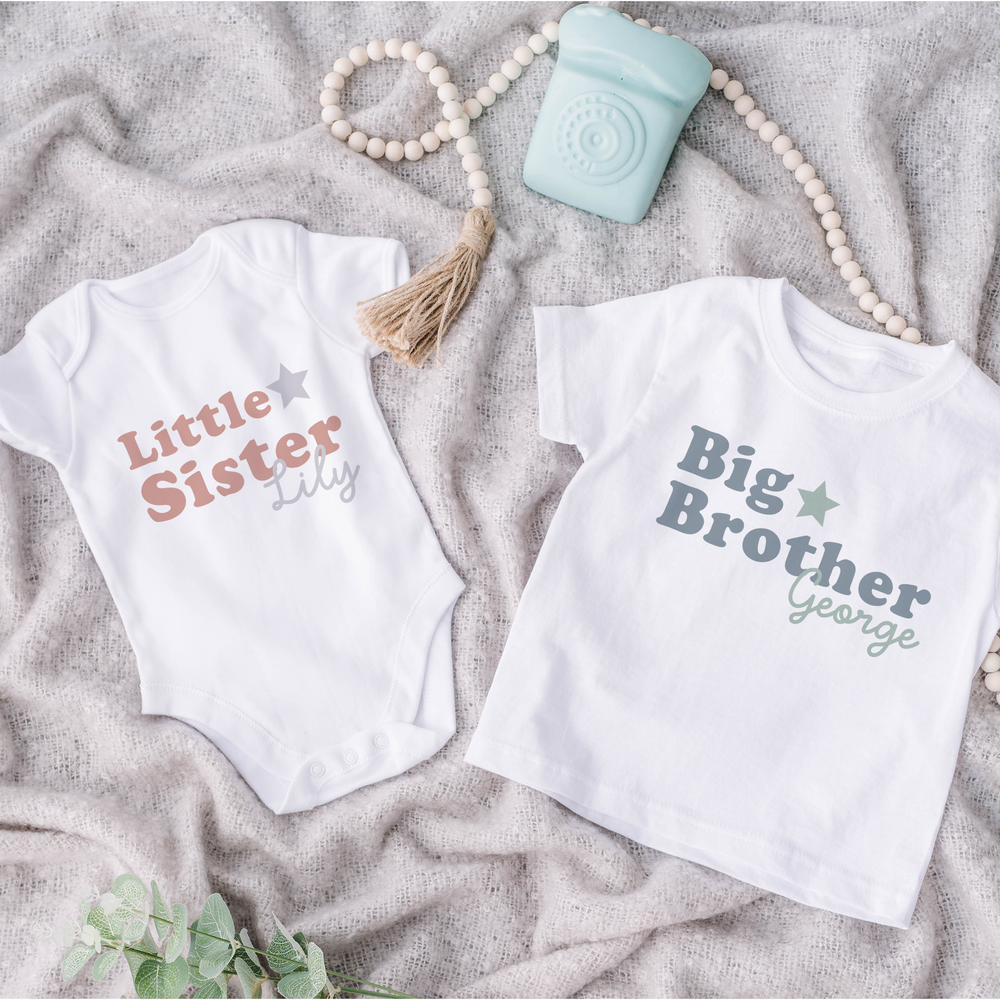 
                      
                        Personalised Brother Sister T-Shirt & Baby Vest
                      
                    