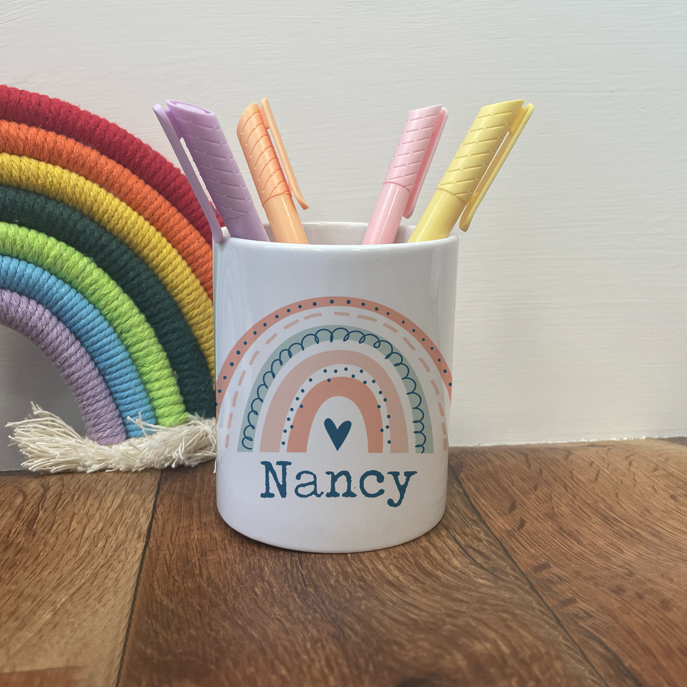 Personalised Rainbow Pen Pot