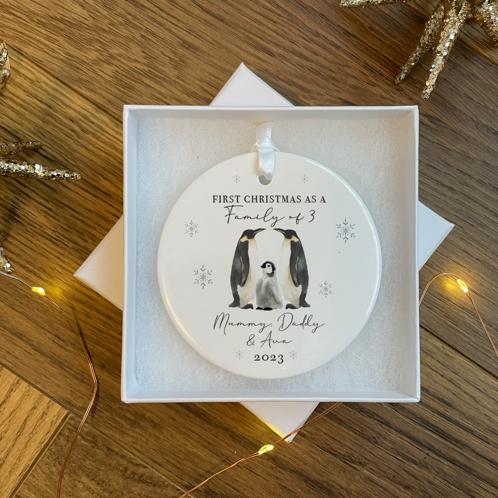 
                  
                    Personalised First Christmas as a Family Bauble
                  
                