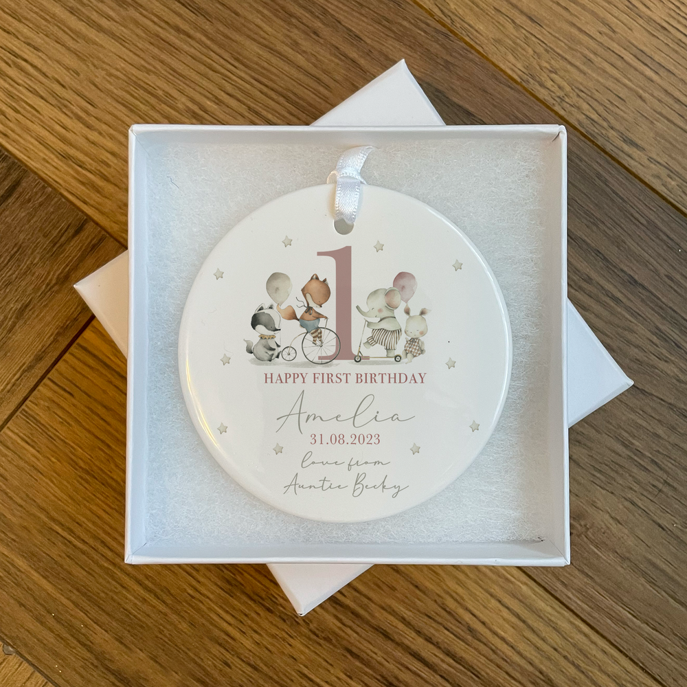 Personalised First Birthday Ornament