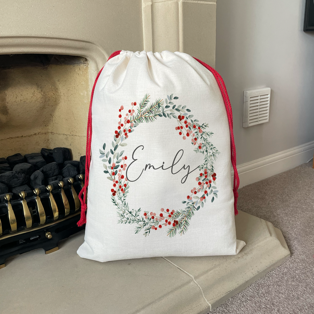 
                      
                        Personalised Wreath Christmas Sack
                      
                    