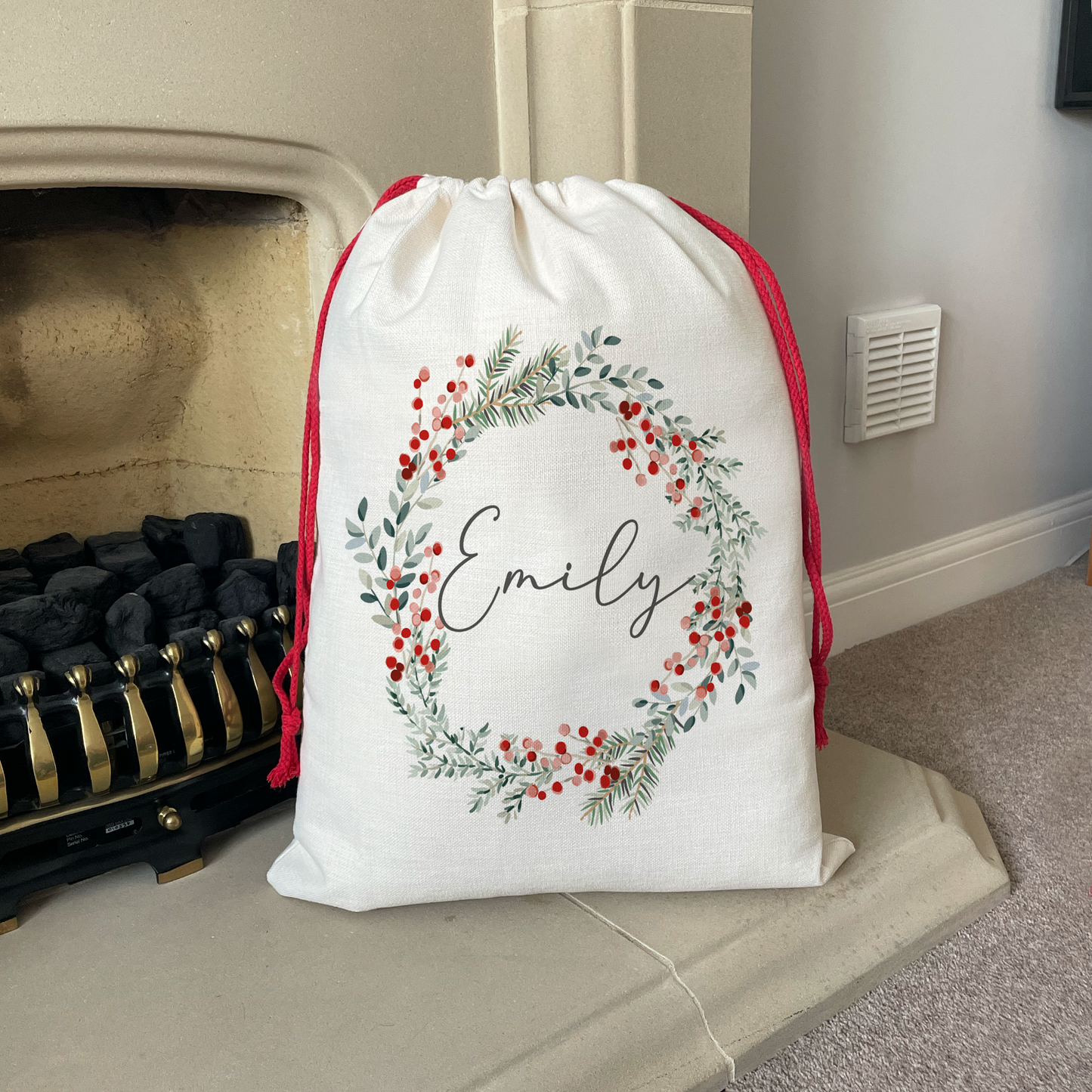 
                  
                    Personalised Wreath Christmas Sack
                  
                