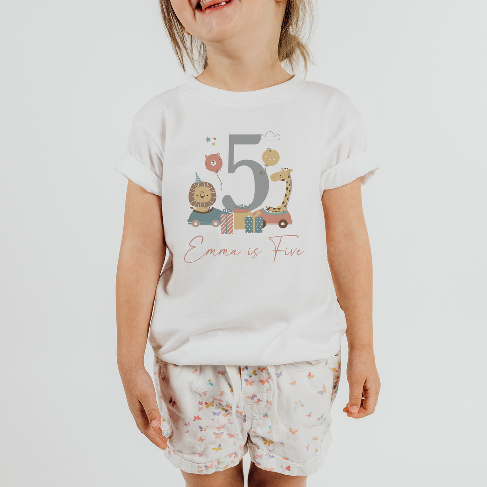 
                      
                        Personalised Jungle Birthday T-Shirt & Baby Vest
                      
                    