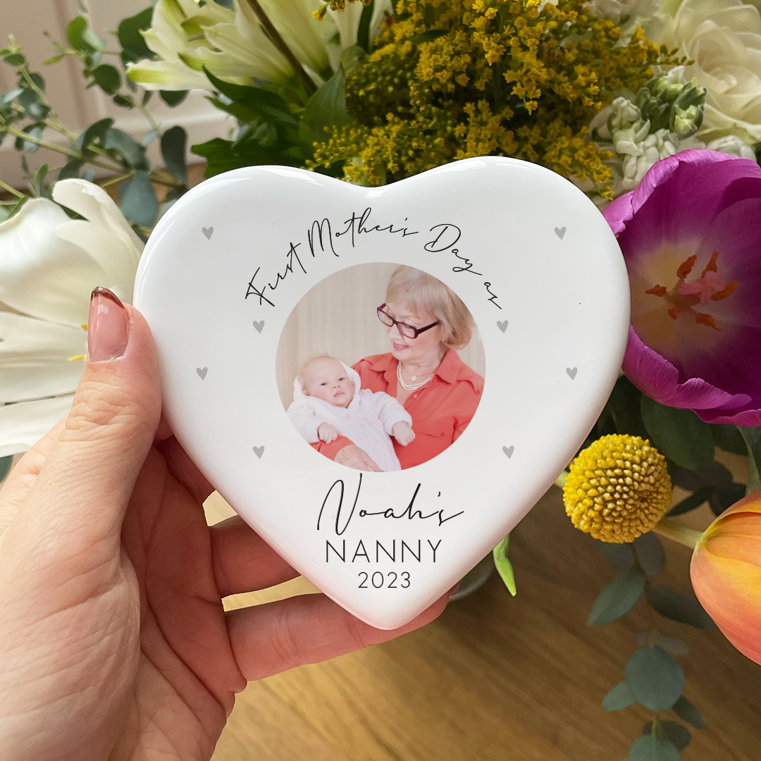 Personalised First Mother's Day Heart Ornament