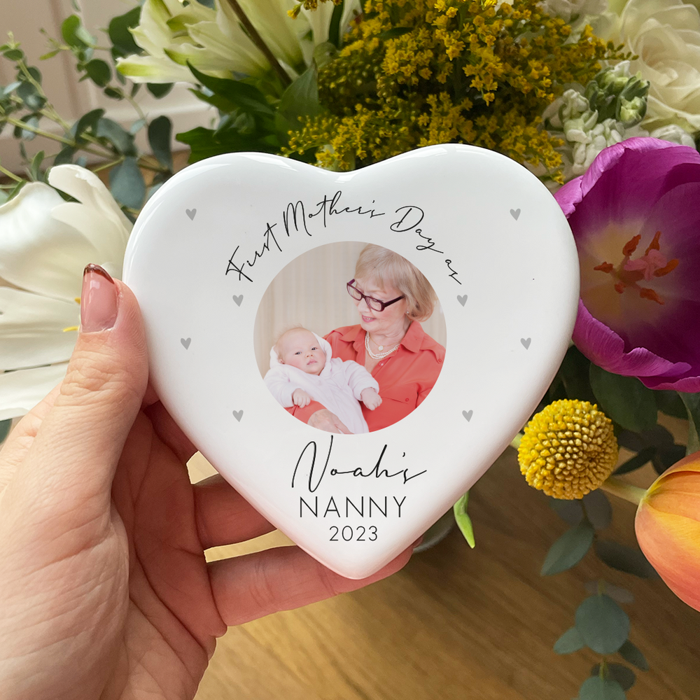 
                  
                    Personalised First Mother's Day Heart Ornament
                  
                