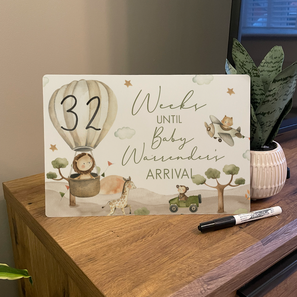 
                      
                        Personalised Safari Pregnancy Countdown Sign
                      
                    