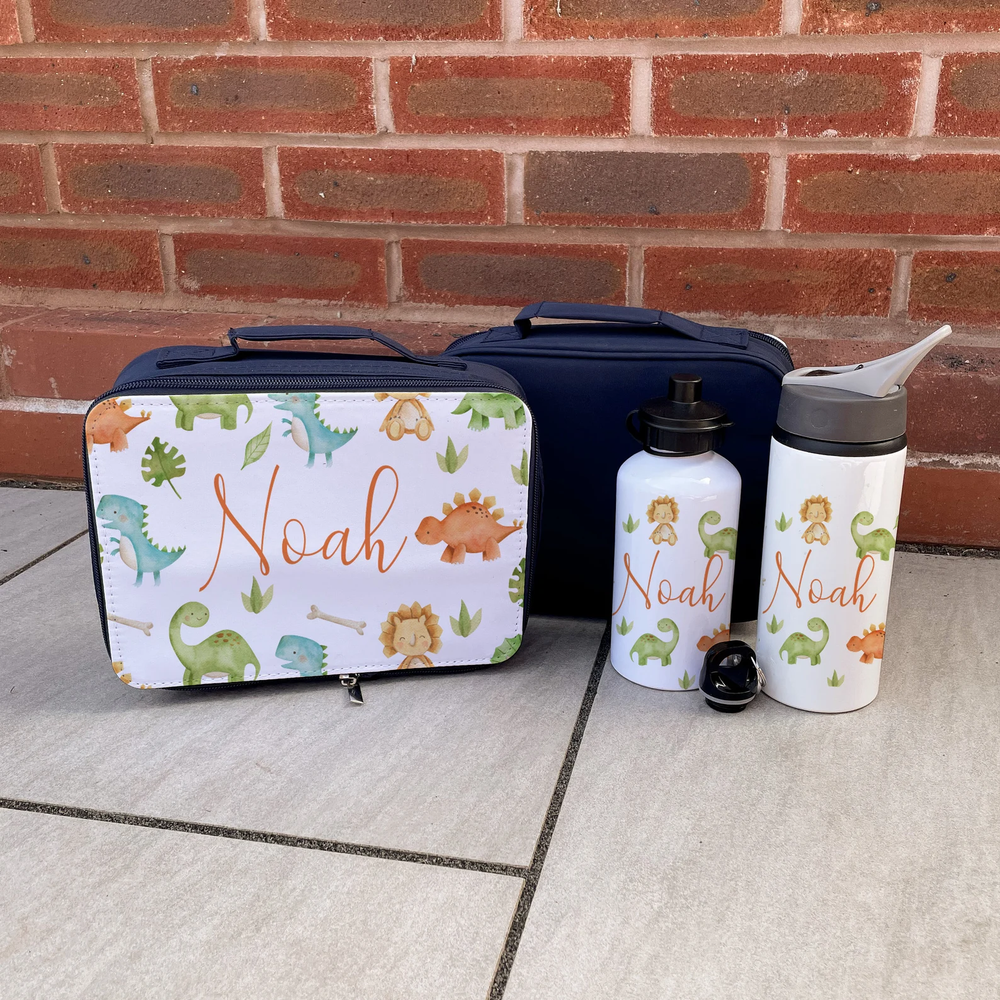 
                      
                        Personalised Dinosaur Lunch Box & Bottle Set
                      
                    