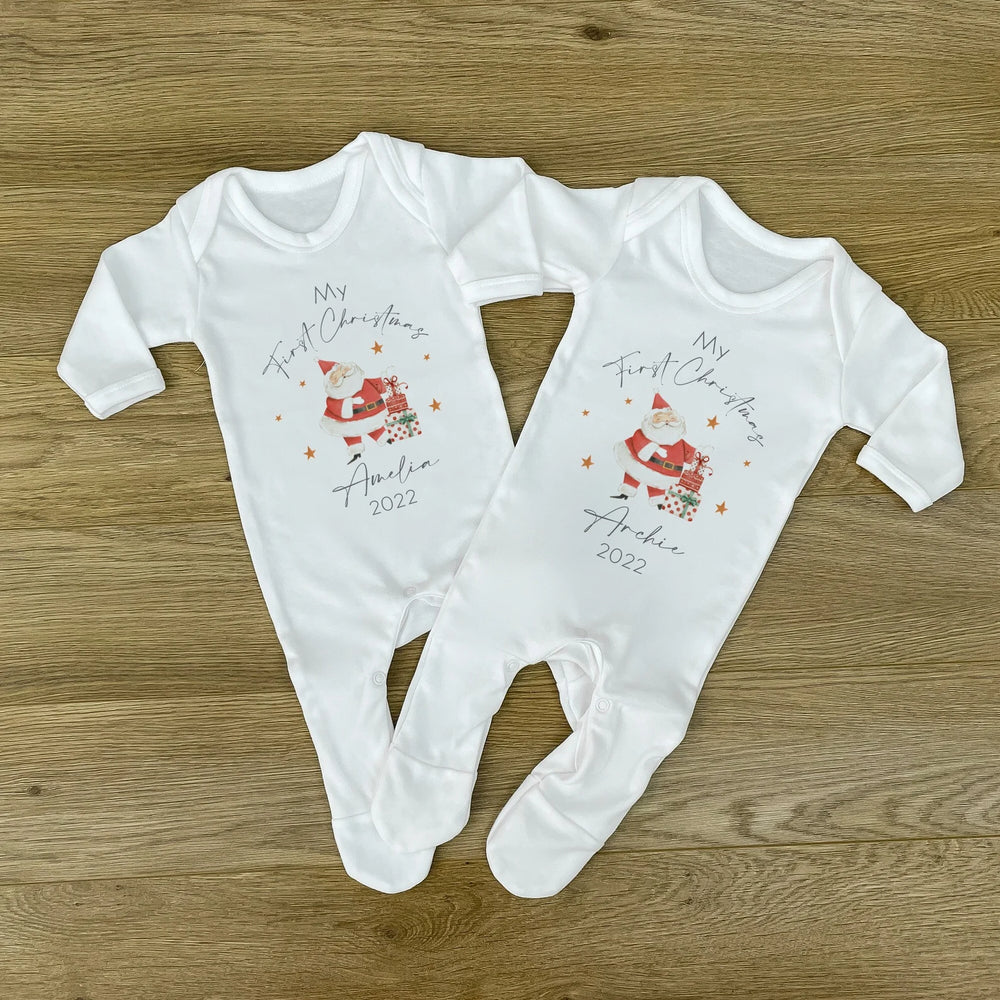 
                  
                    Personalised First Christmas Baby Vest & Sleepsuit
                  
                