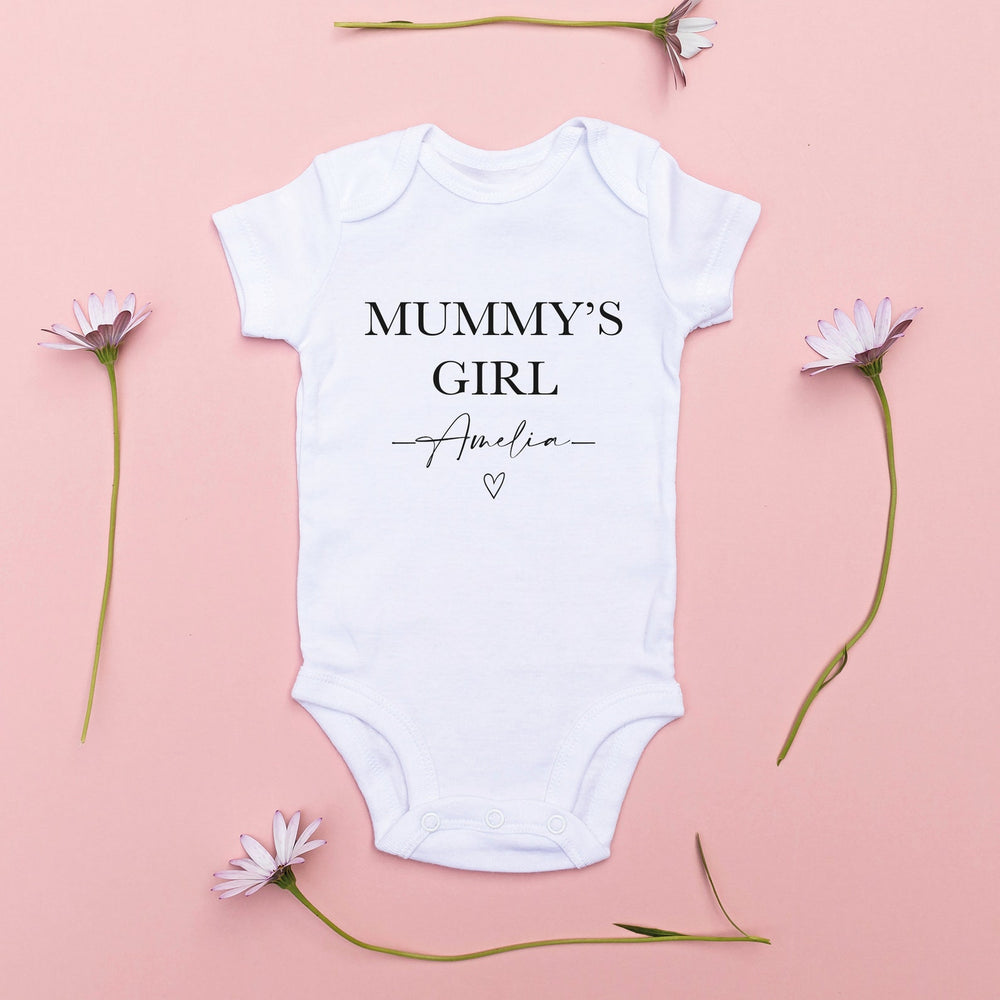 Personalised Mummy's Girl / Mummy's Boy Baby Vest