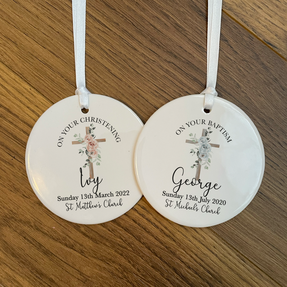 Personalised Christening Ornament