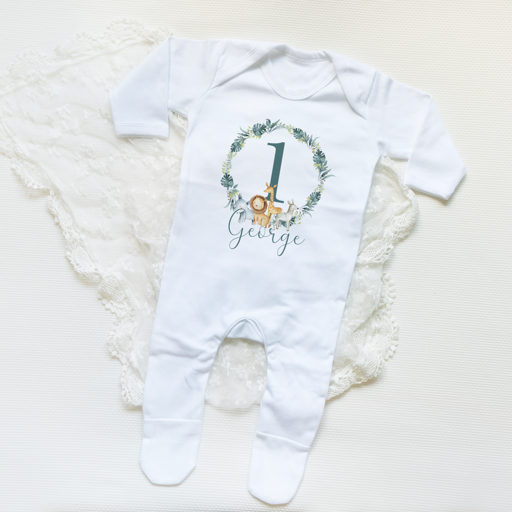 
                      
                        Personalised First Birthday Jungle T-Shirt & Baby Vest
                      
                    