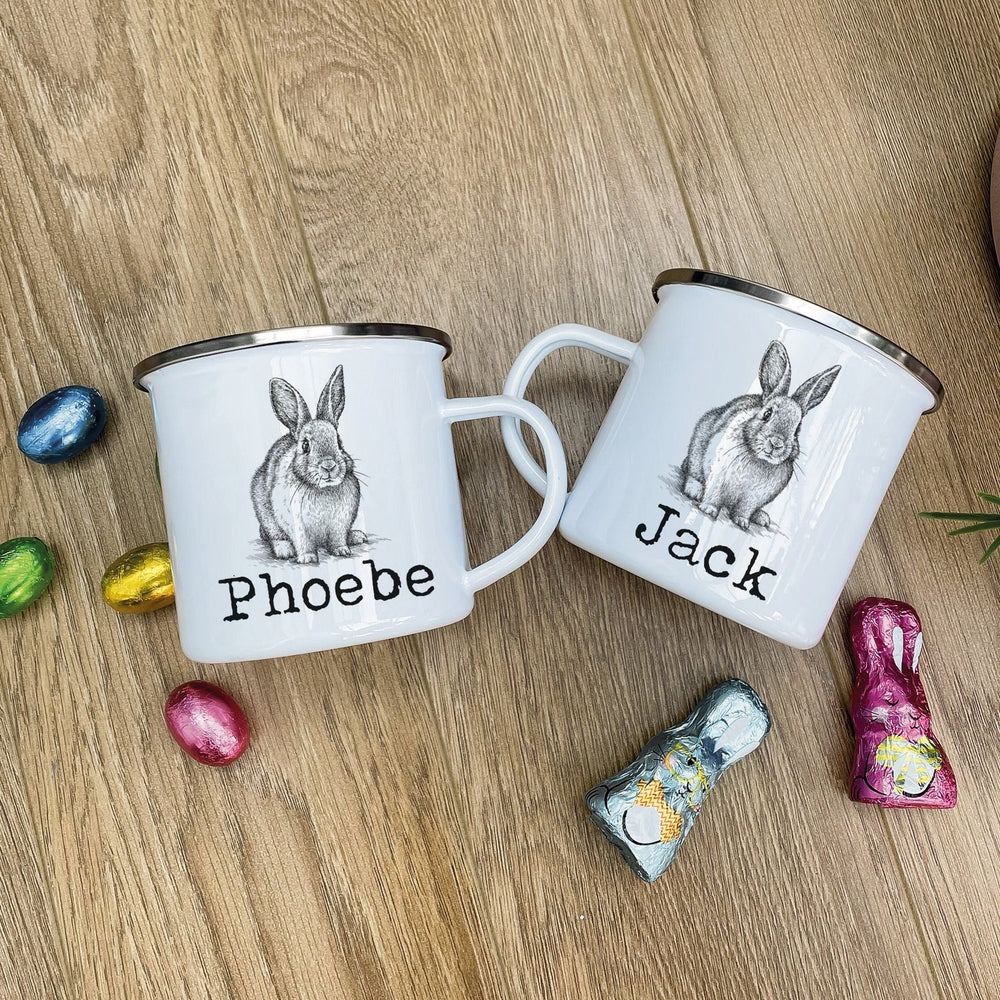 Personalised Vintage Bunny Easter Mug