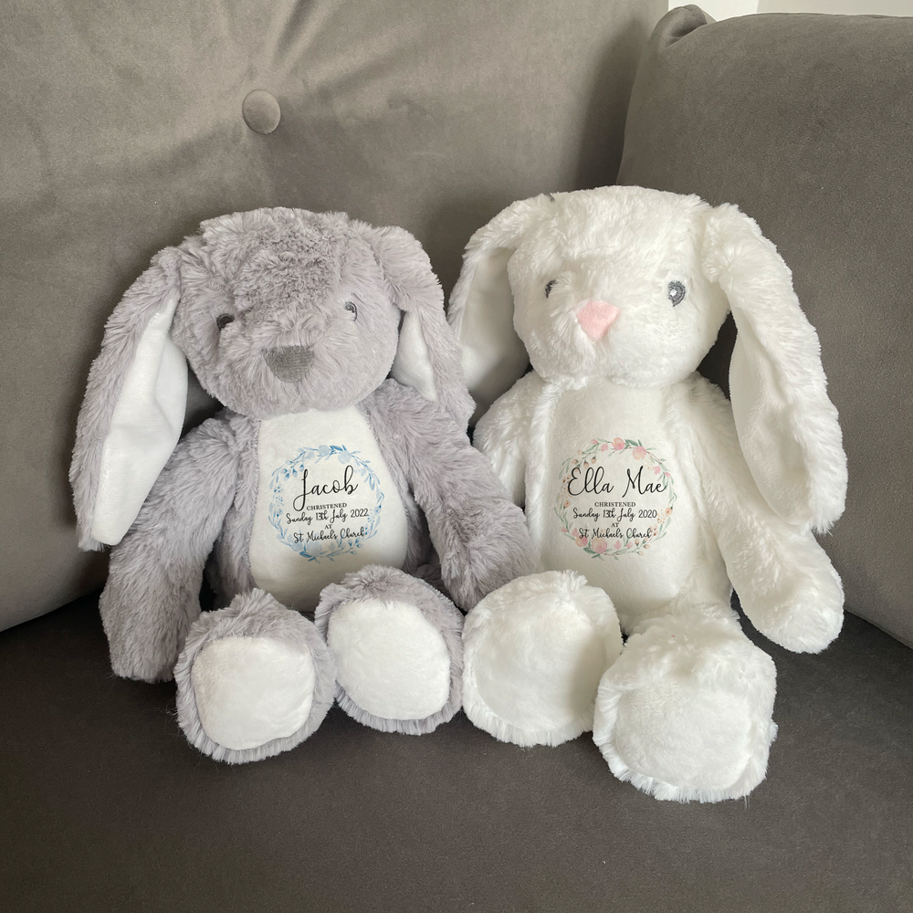 Personalised Christening Bunny