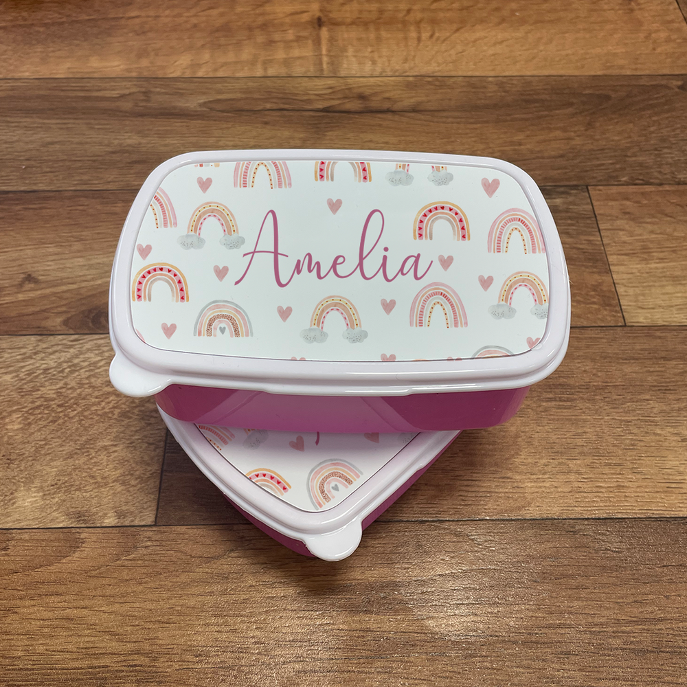 Personalised Rainbow Snack Box