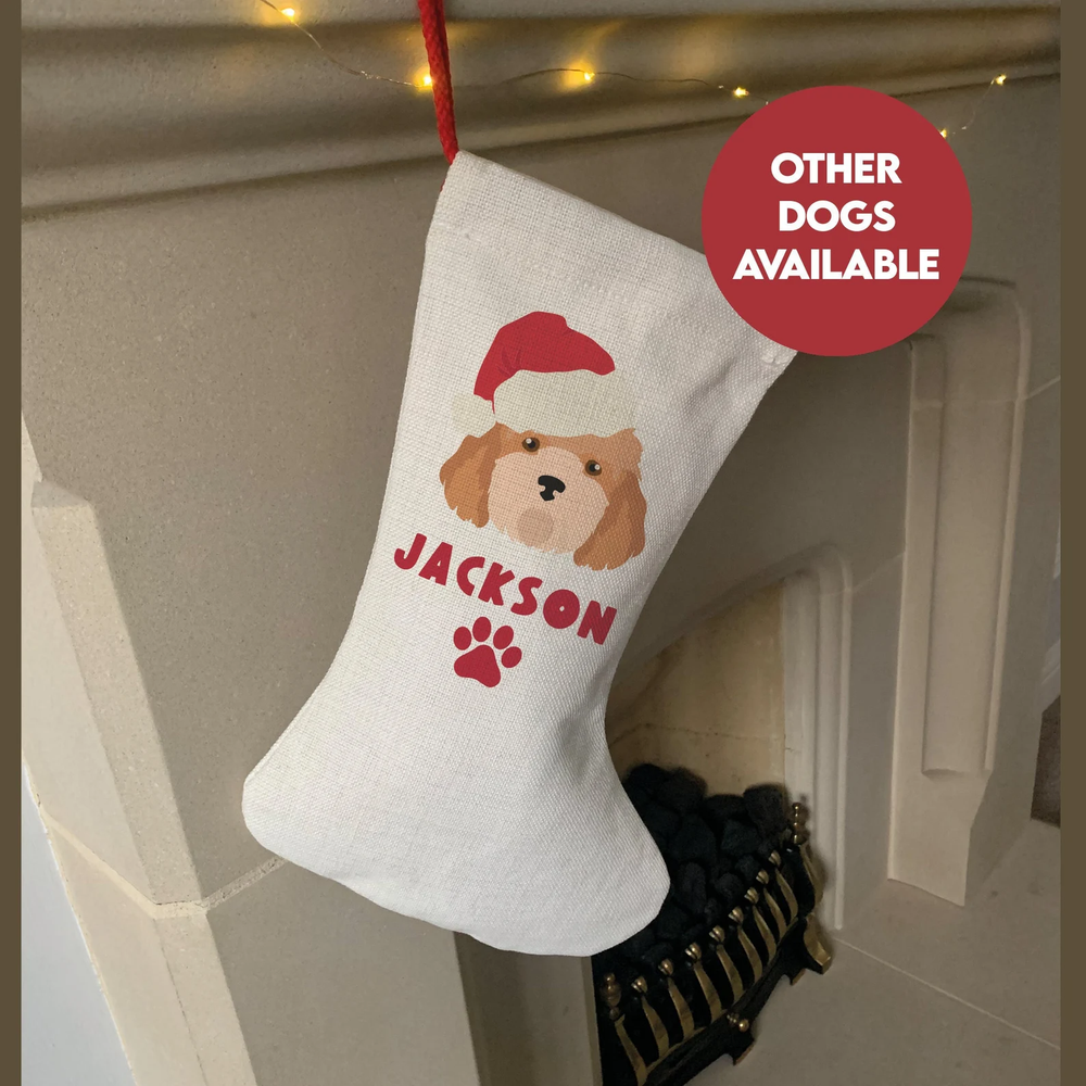 Personalised Dog Christmas Stocking