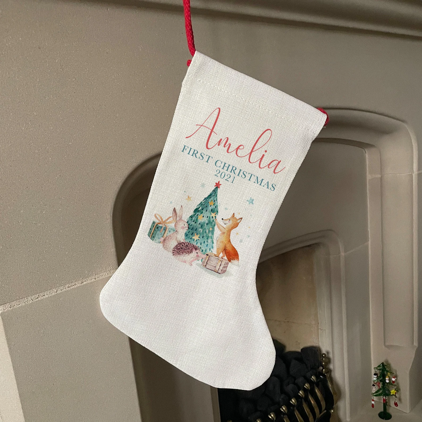 
                  
                    Personalised Woodland First Christmas Stocking
                  
                