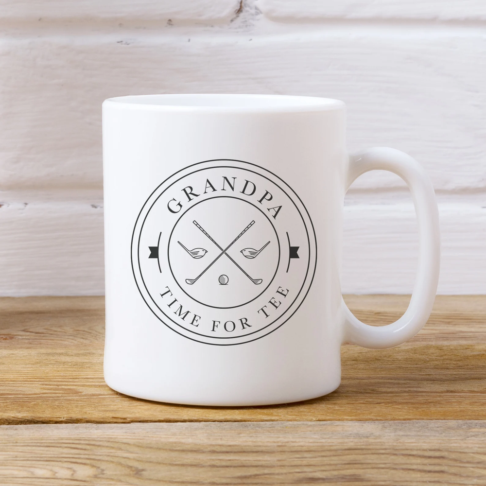 Personalised Golf Time For Tee Mug