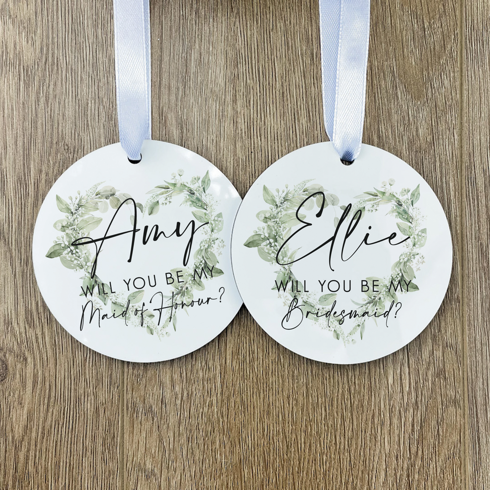 Personalised Bridesmaid Proposal Ornament