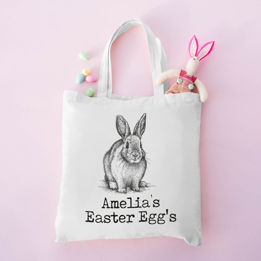 Personalised Vintage Bunny Easter Gift Bag