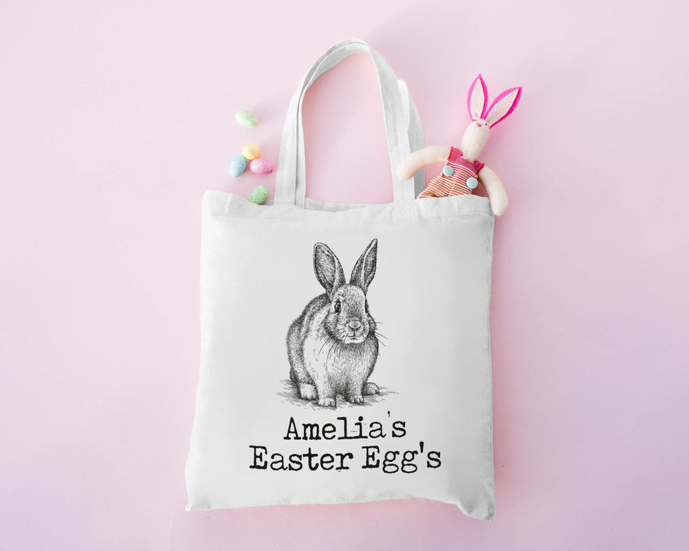Personalised Vintage Bunny Easter Gift Bag
