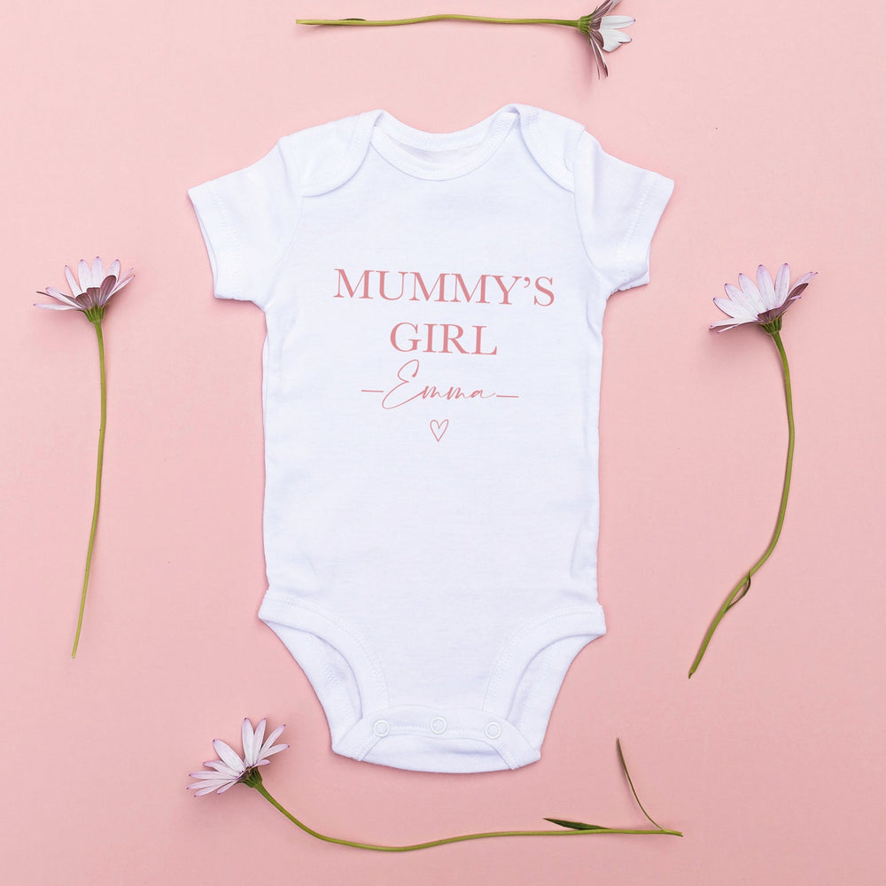 Personalised Mummy's Girl / Mummy's Boy Baby Vest