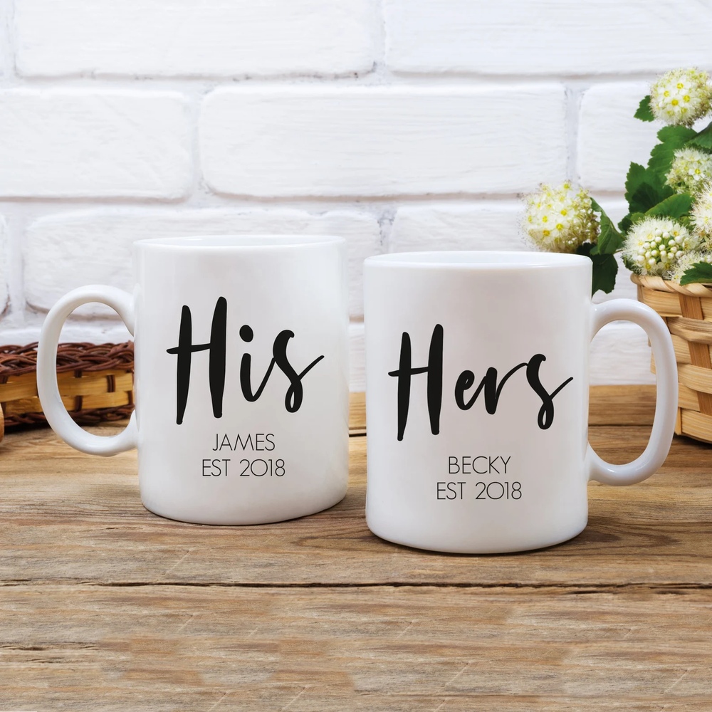 Personalised His & Hers Mug Set