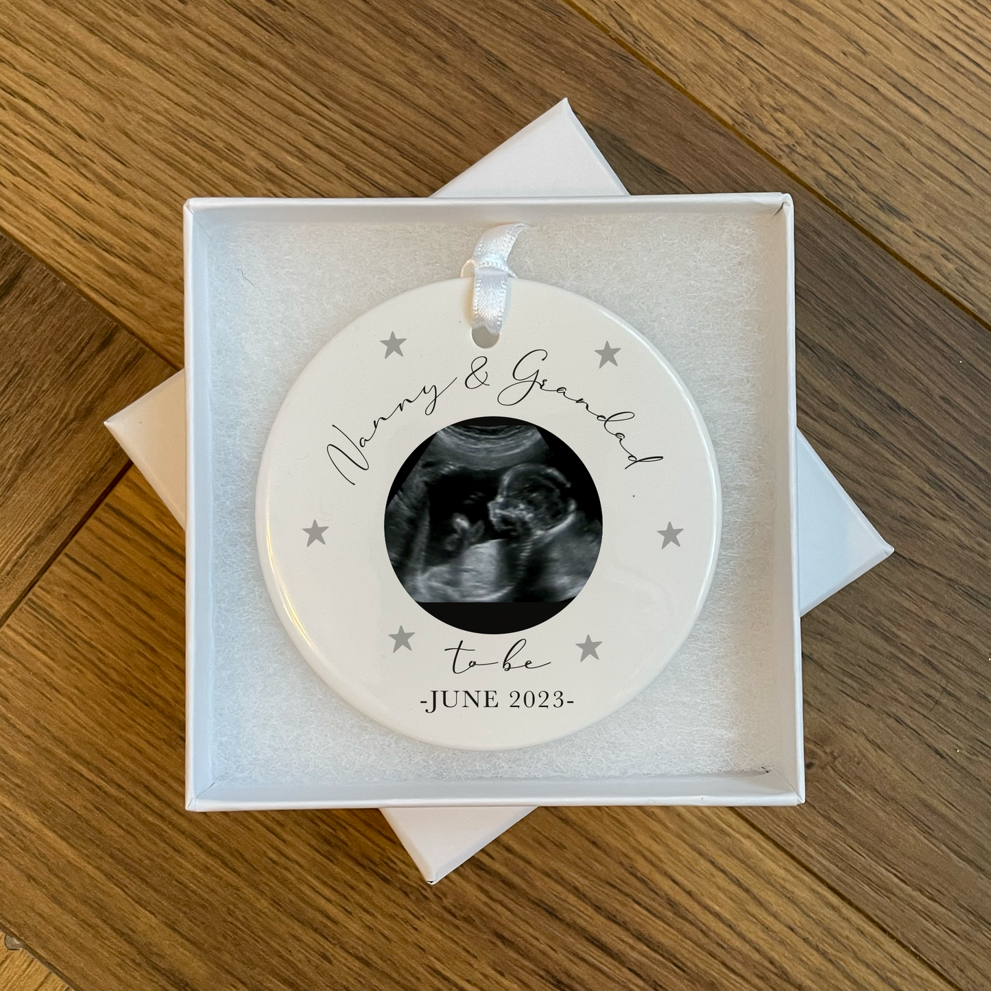 Personalised Pregnancy Announcement Ornament