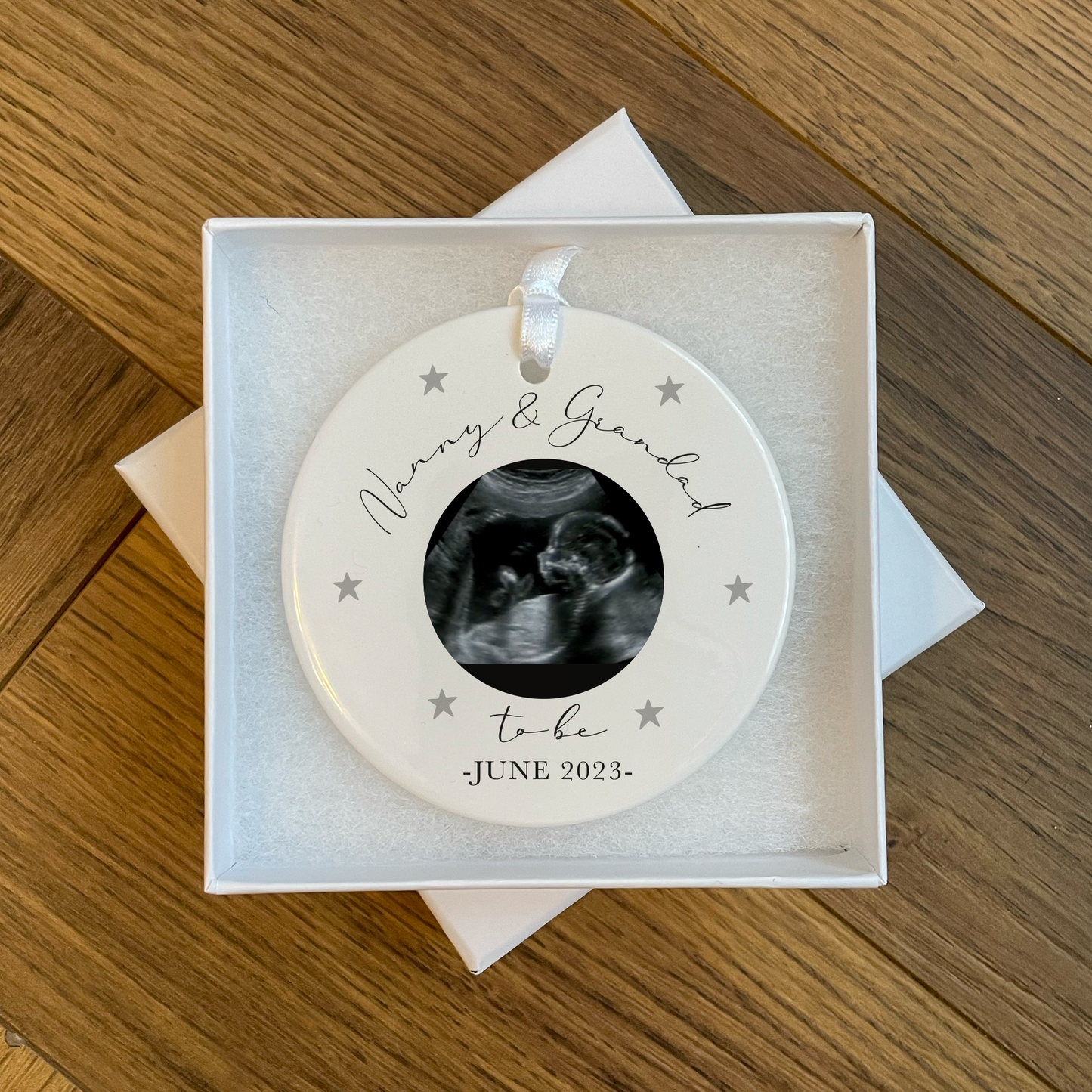 
                  
                    Personalised Pregnancy Announcement Ornament
                  
                