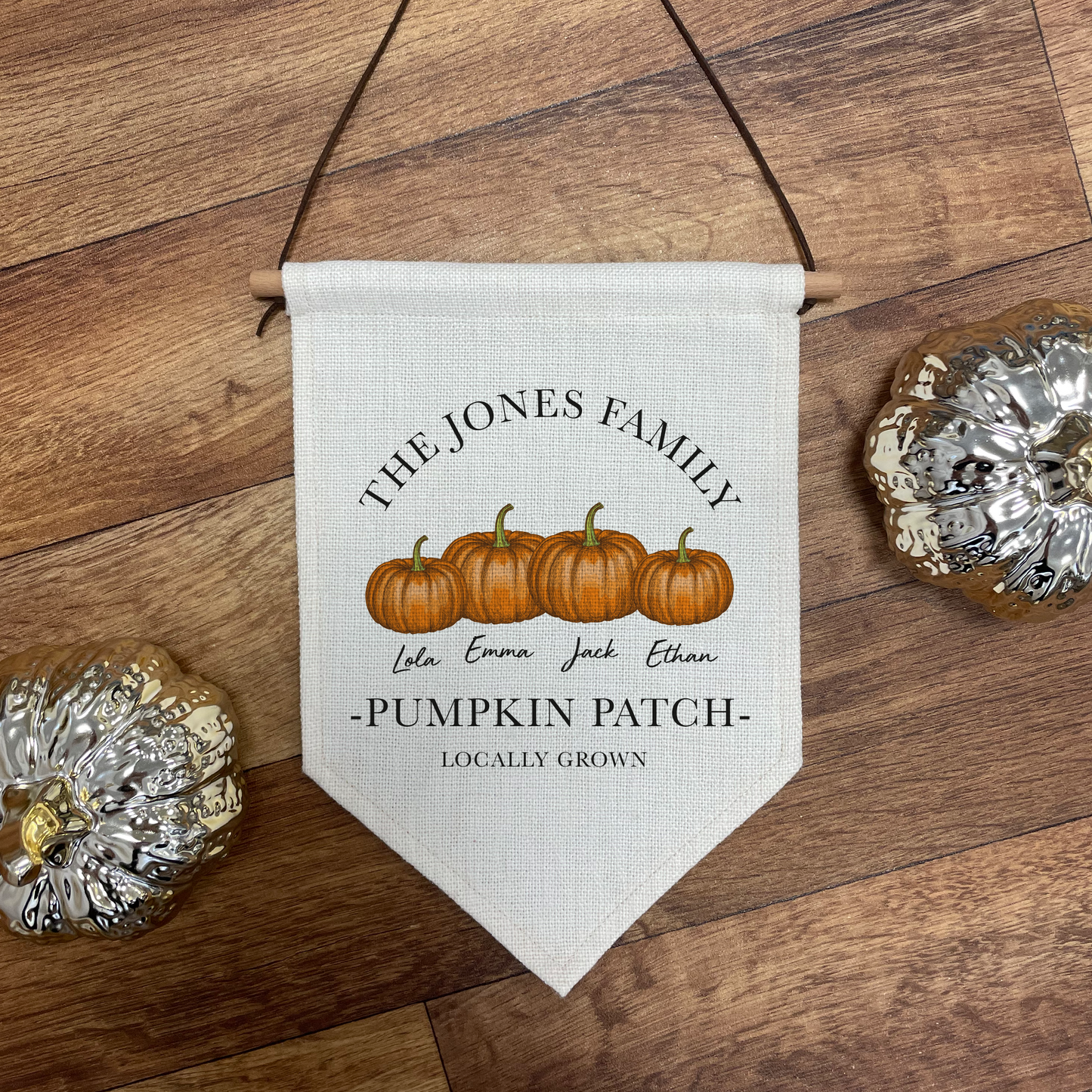 Personalised Pumpkin Patch Flag