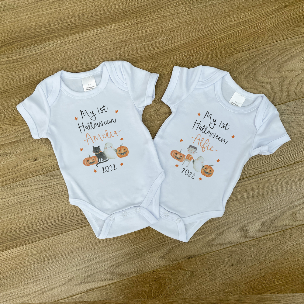 
                      
                        Personalised First Halloween Baby Vest & Sleepsuit
                      
                    