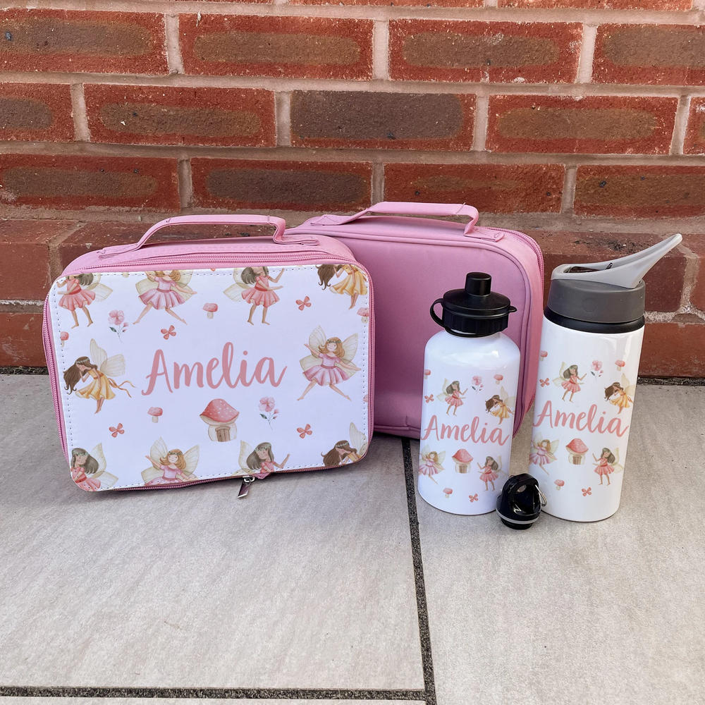 Personalised Fairy Lunch Box & Bottle Set