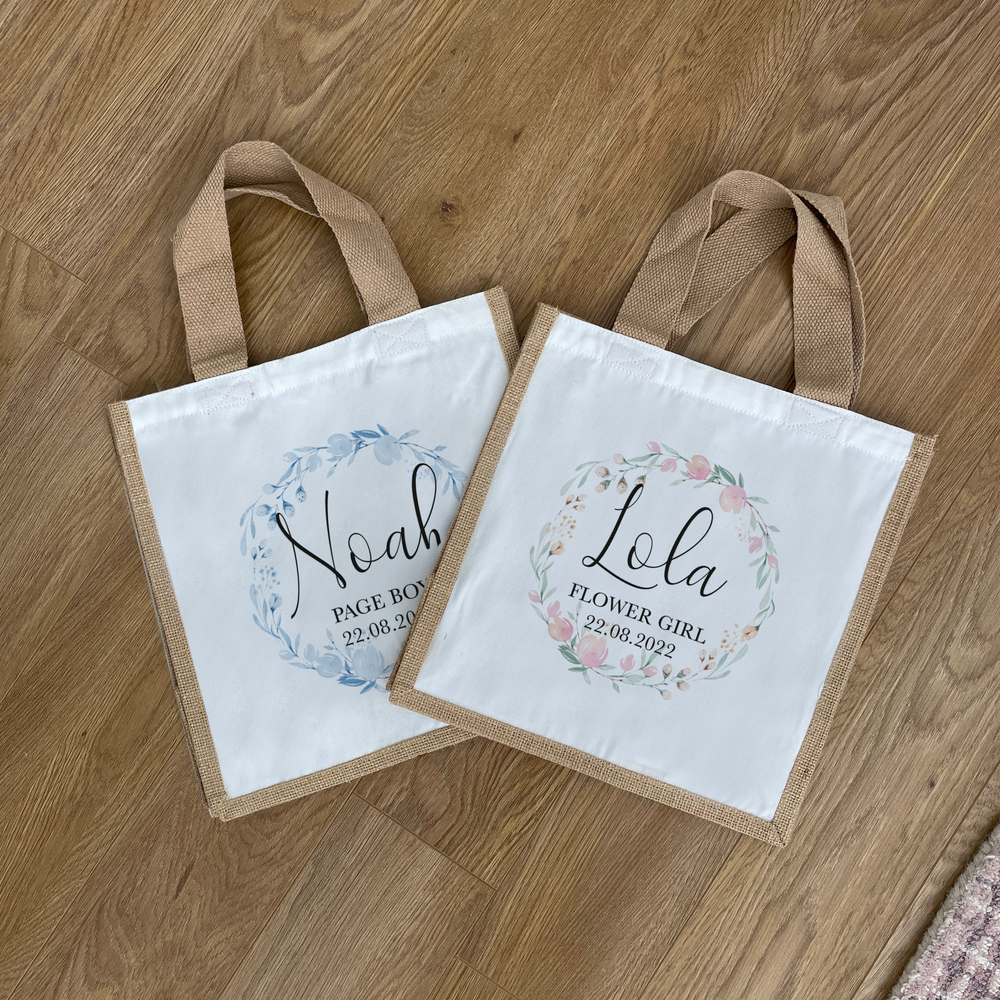 
                      
                        Personalised Flower Girl / Page Boy Bags
                      
                    