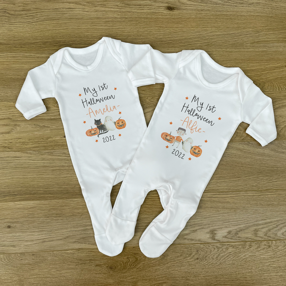 
                      
                        Personalised First Halloween Baby Vest & Sleepsuit
                      
                    