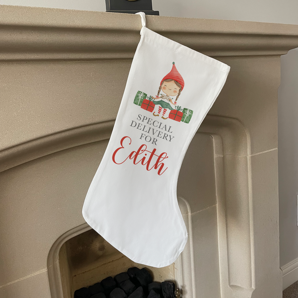 
                      
                        Personalised Elf Christmas Stocking
                      
                    