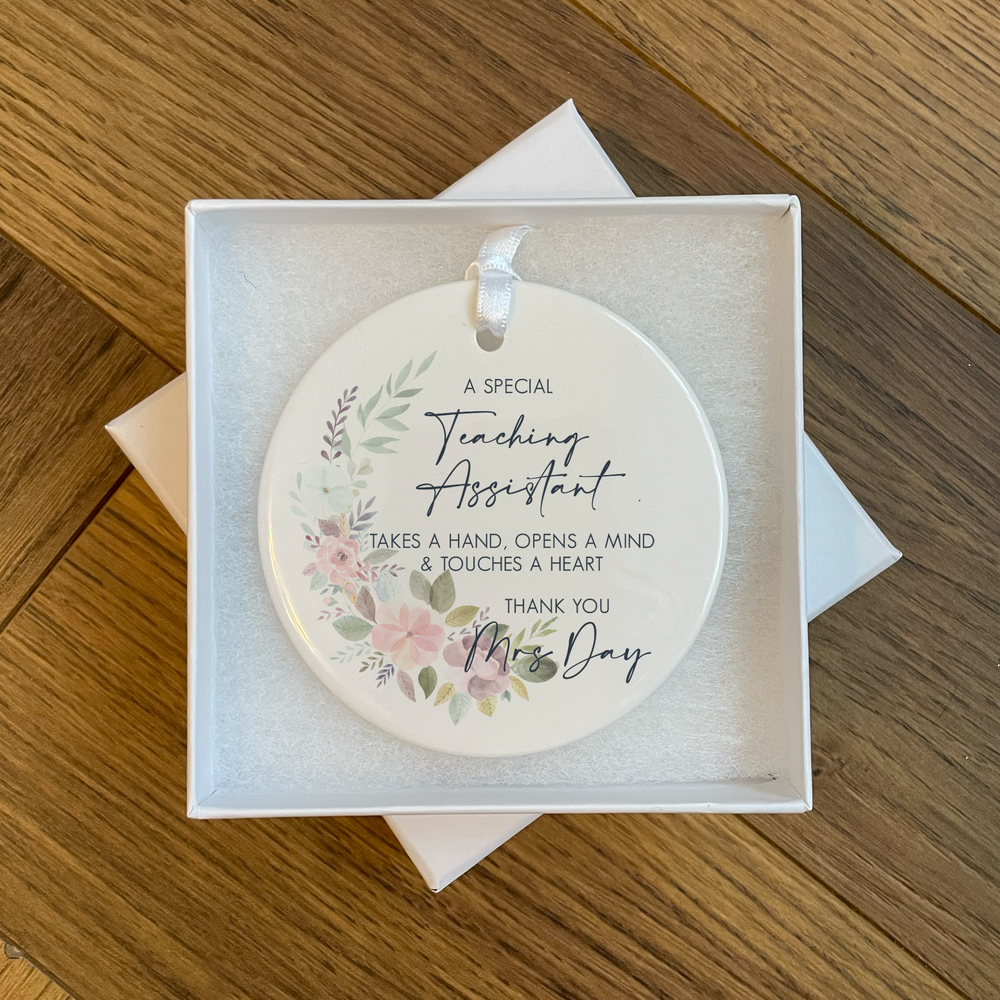 Personalised Thank You Teaching Assistant Ornament