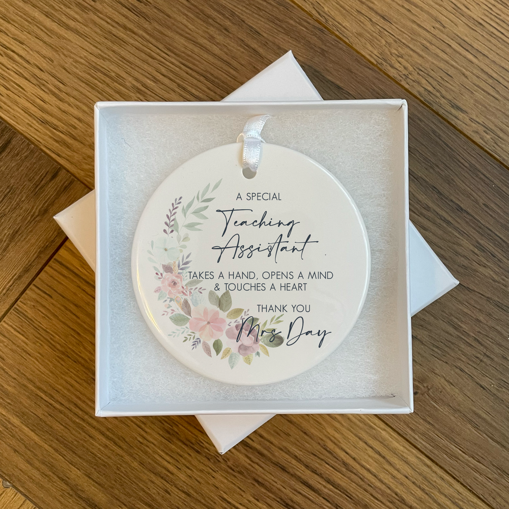 
                  
                    Personalised Thank You Teaching Assistant Ornament
                  
                