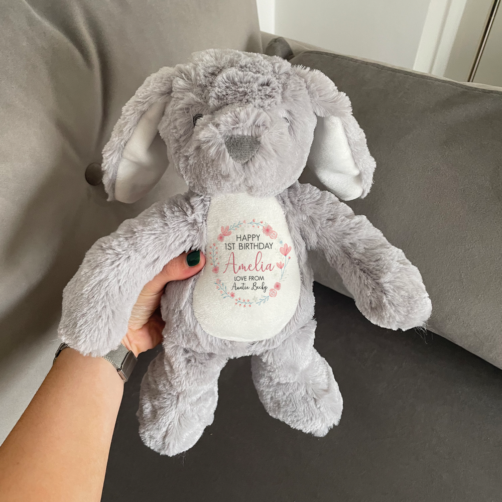 
                      
                        Personalised First Birthday Bunny Teddy
                      
                    