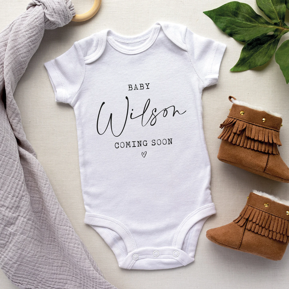 Onesie baby deals announcement