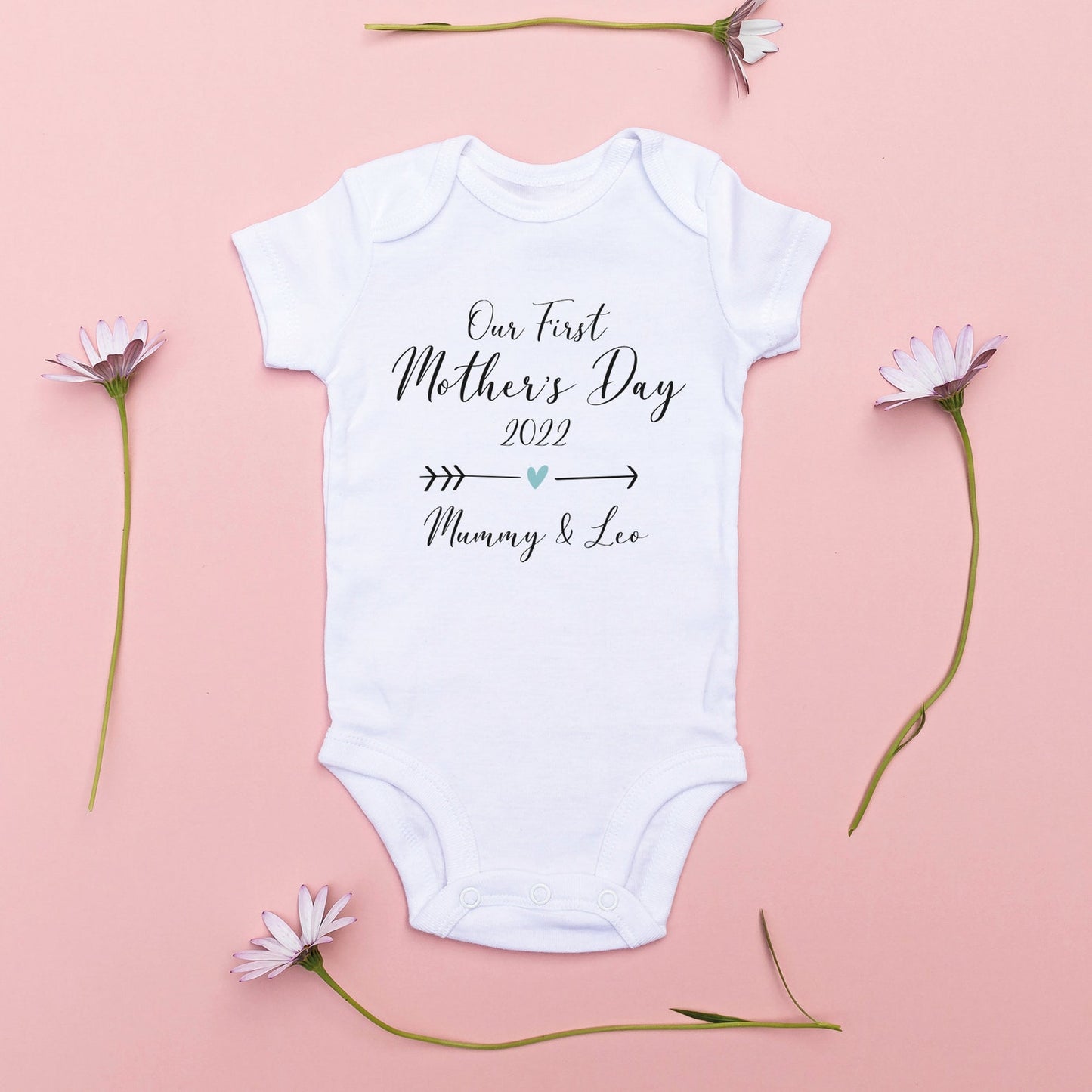 
                  
                    Personalised First Mother's Day Baby Vest and Sleepsuit
                  
                