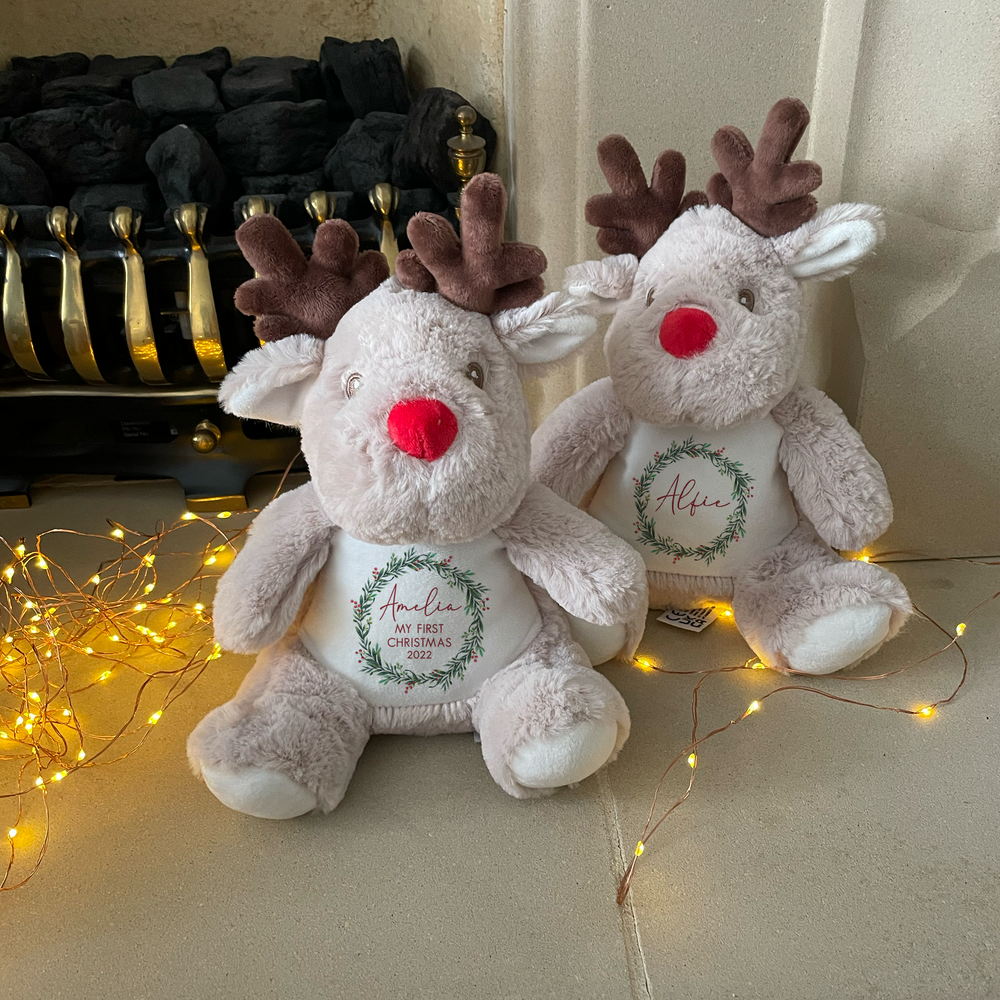 
                      
                        Personalised First Christmas Reindeer Teddy
                      
                    