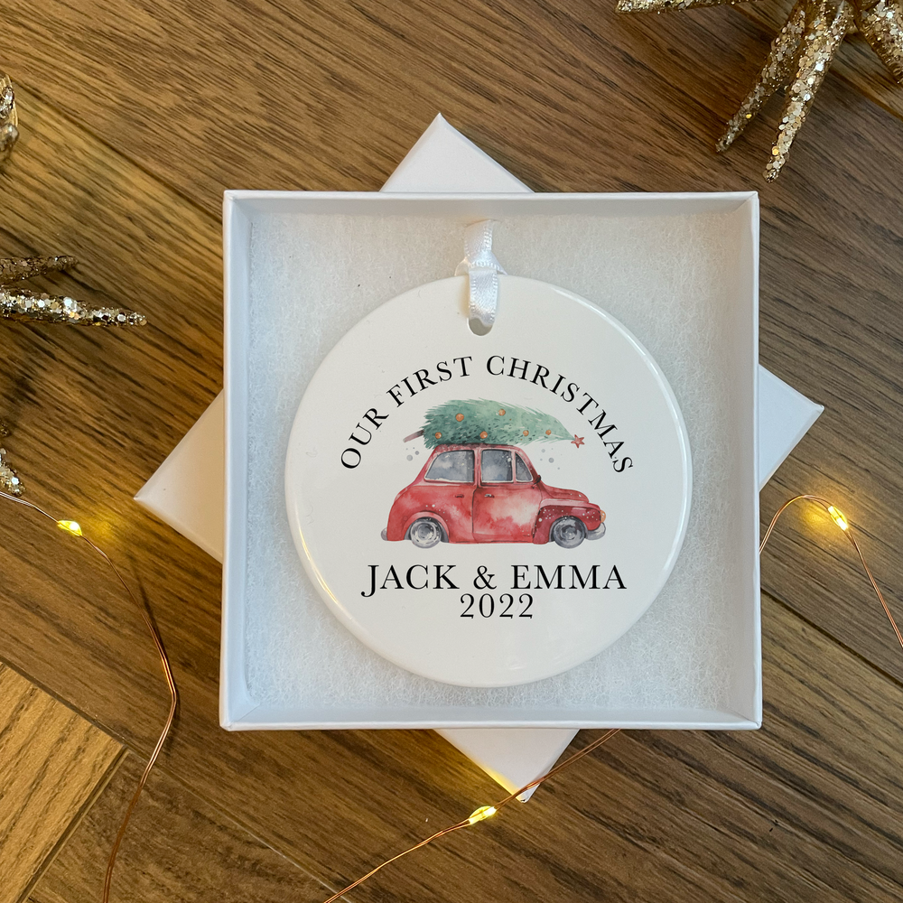 Personalised First Christmas Together Bauble