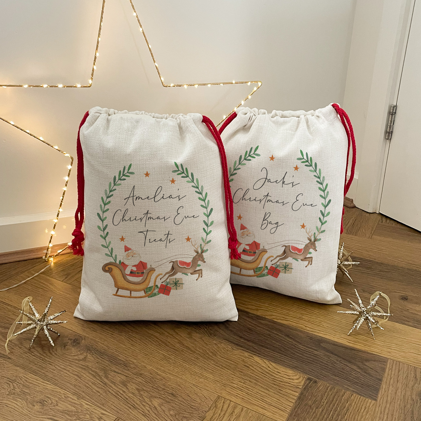 Personalised Christmas Eve Bag