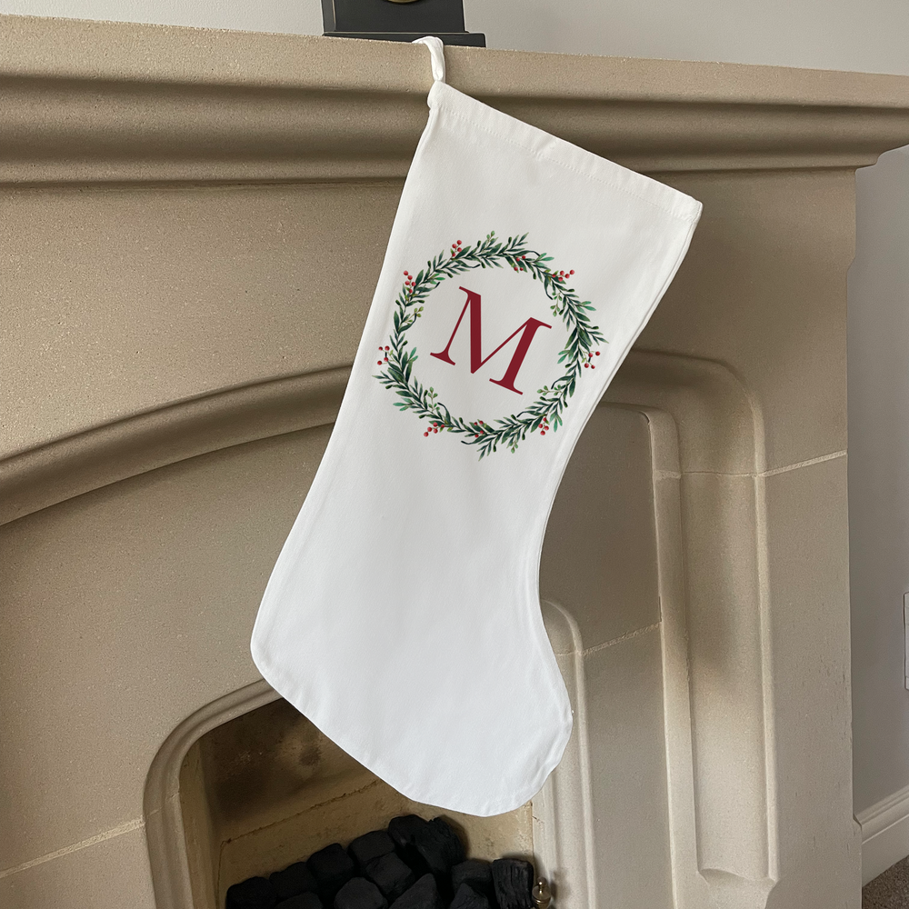 
                      
                        Personalised Wreath Christmas Stocking
                      
                    