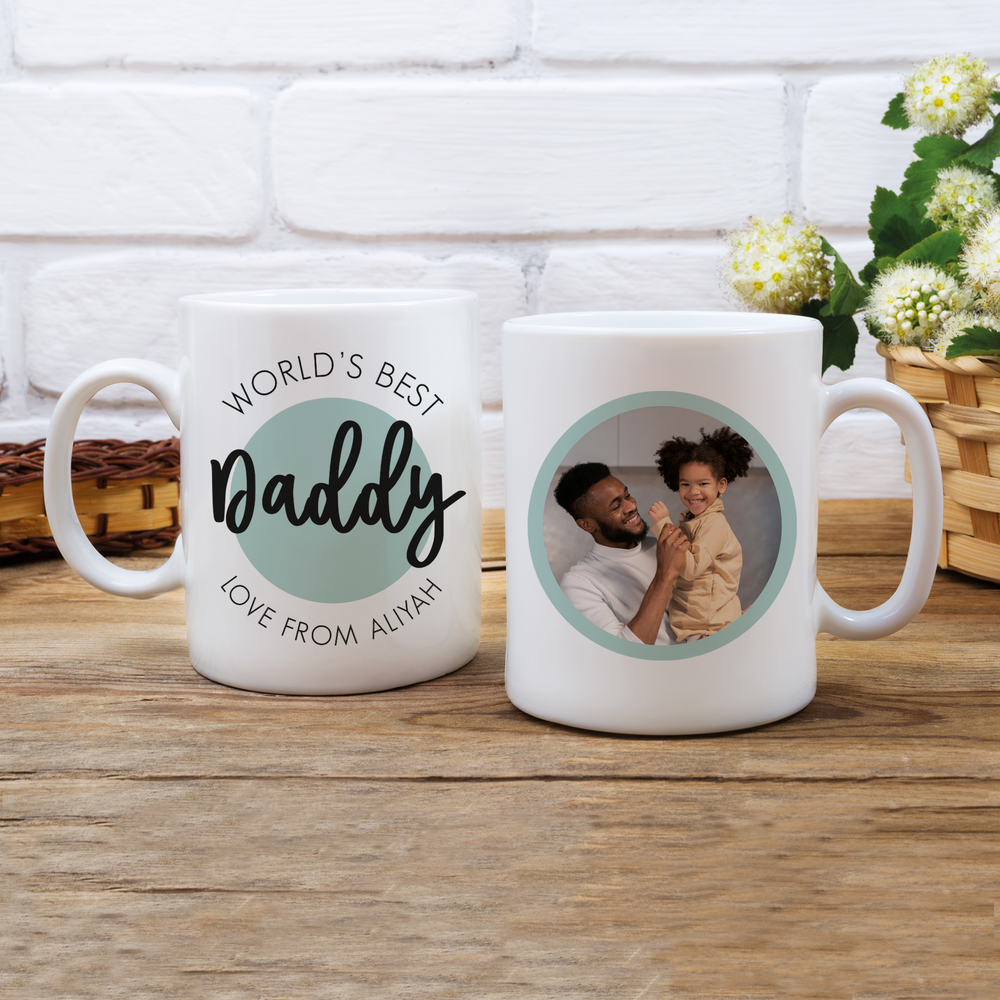 Personalised Best Daddy / Grandad Father's Day Photo Mug