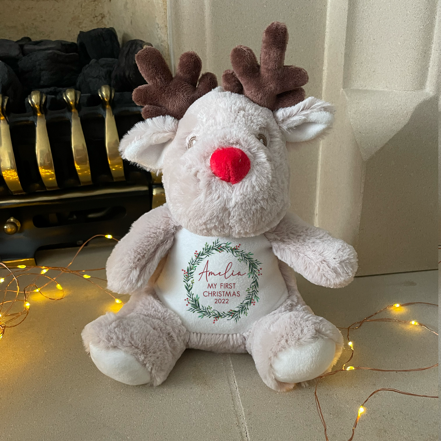 
                  
                    Personalised First Christmas Reindeer Teddy
                  
                