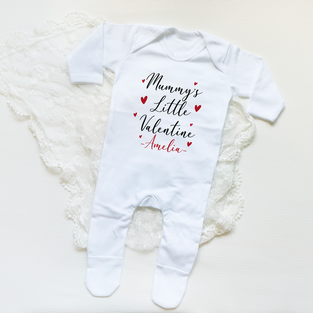Personalised Mummy / Daddy's Little Valentine Baby Onesie