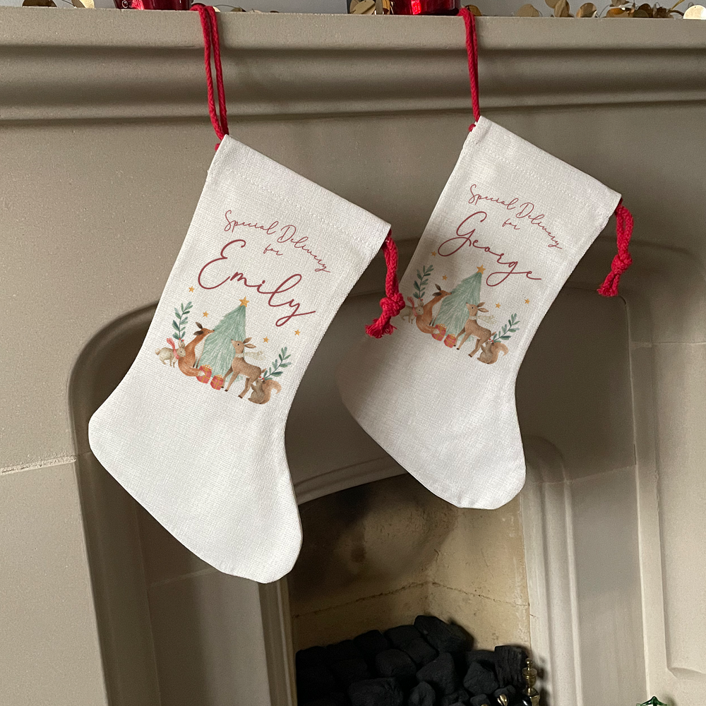 Personalised Woodland Stocking