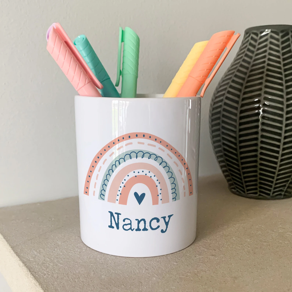 Personalised Rainbow Pen Pot